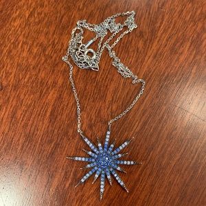 Blue star necklace